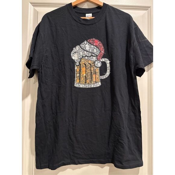 Christmas Beer T-shirt size Large - Picture 1 of 2